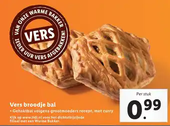 Lidl Vers broodje bal aanbieding