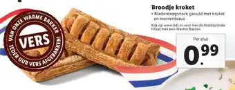 Lidl Broodje kroket aanbieding