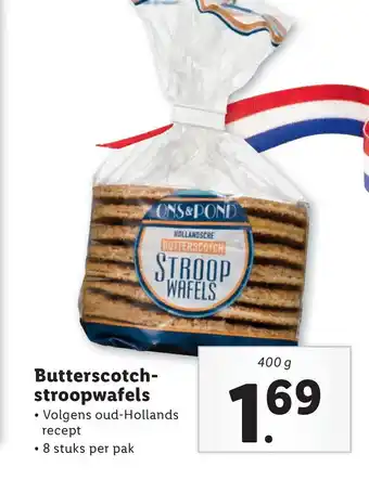 Lidl Butterscotch- stroopwafels aanbieding