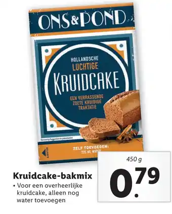 Lidl Kruidcake-bakmix aanbieding