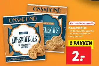 Lidl Kaaskoekjes aanbieding