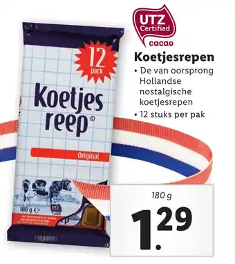 Lidl Koetjesrepen aanbieding