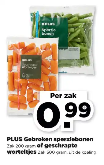 PLUS PLUS Gebroken sperziebonen aanbieding