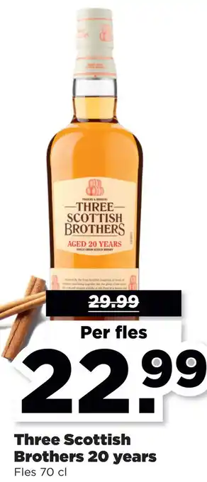 PLUS Three Scottish Brothers 20 years aanbieding