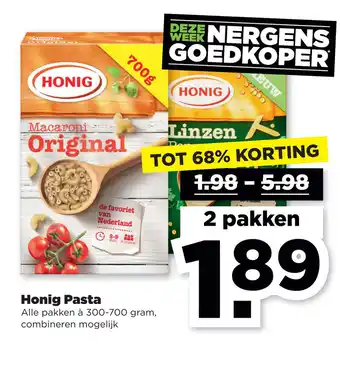 PLUS Honig Pasta aanbieding