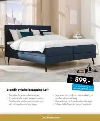 Woonsquare Scandinavische boxspring Loft aanbieding