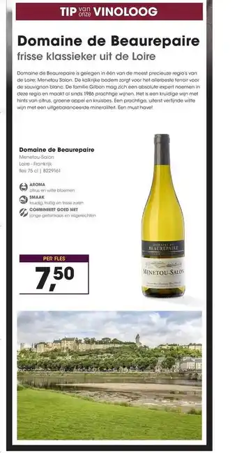 HANOS Domaine De Beaurepaire aanbieding