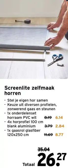 GAMMA Screenlite zelfmaak horren aanbieding