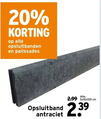 GAMMA Opsluitband 5*15*100cm aanbieding