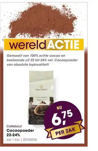 HANOS Callebaut Cacaopoeder aanbieding