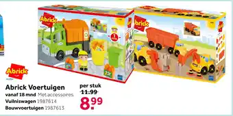 Intertoys Abrick bouwvoertuigenset 3-delig aanbieding