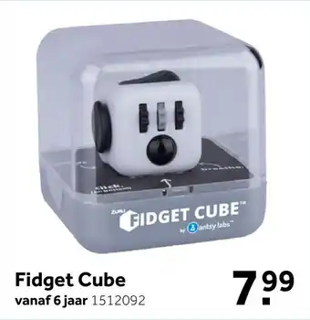 Intertoys Fidget Cube - zwart/grijs/rood aanbieding