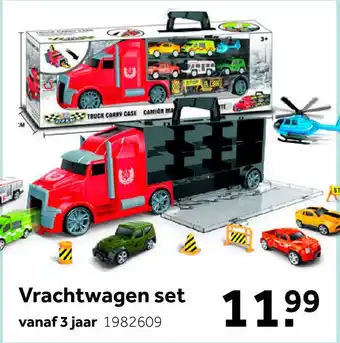 Intertoys Vrachtwagen met 5 auto's + 1 vliegtuig aanbieding