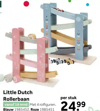 Intertoys Little Dutch rollerbaan Wild Flowers aanbieding