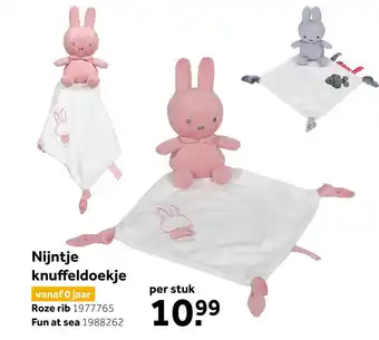 Intertoys Tiamo knuffeldoekje Nijntje - roze aanbieding