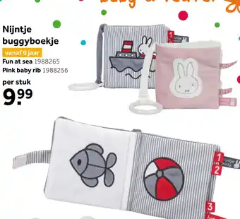 Intertoys Nijntje Pink Baby Rib buggyboekje aanbieding