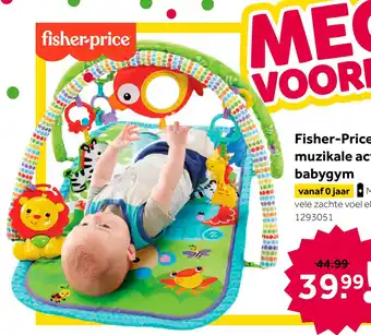 Intertoys Fisher-Price 3-in-1 muzikale activiteiten gym speelset aanbieding