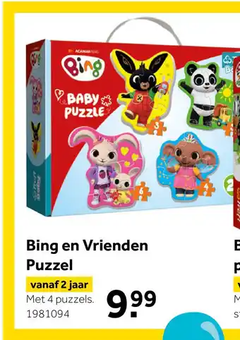 Intertoys Bing puzzel aanbieding