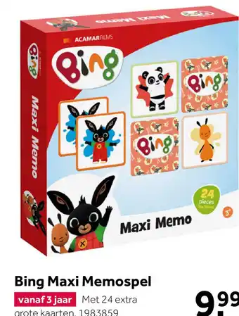 Intertoys Bing maxi memo aanbieding