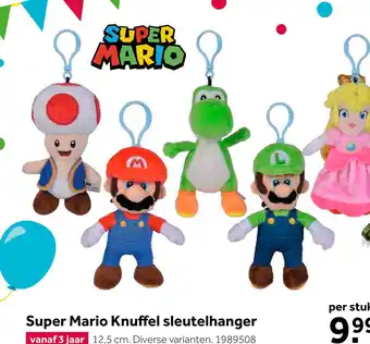 Intertoys Super Mario sleutelhanger aanbieding