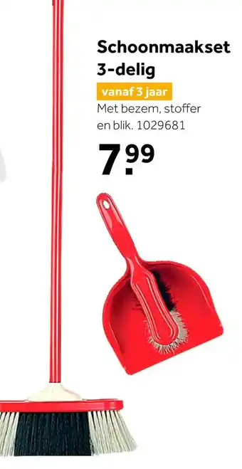 Intertoys Driedelige Schoonmaakset aanbieding