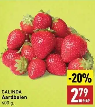 ALDI CALINDA Aardbeien aanbieding