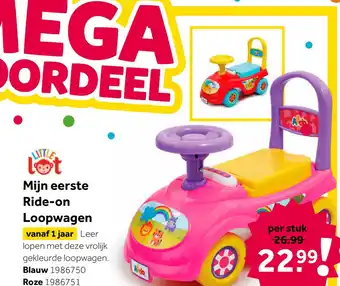 Intertoys Little Lot Mijn eerste ride-on loopwagen - rood aanbieding