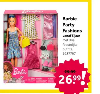 Intertoys Barbie pop met outfits en accessoires aanbieding