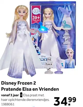 Intertoys Disney Frozen 2 set pratende Elsa en vrienden aanbieding