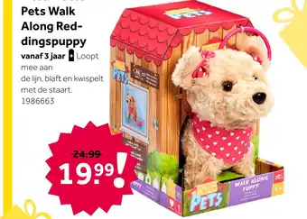 Intertoys Walk Along puppy aanbieding