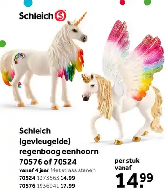 Intertoys Schleich figuur regenboog eenhoorn merrie 70524 aanbieding