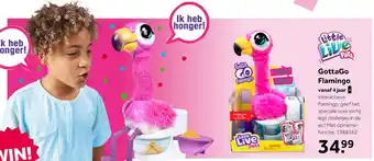 Intertoys Gear2Play GottaGo flamingo interactieve knuffel aanbieding