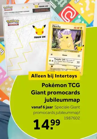 Intertoys Pokémon TCG Giant Promo Cards jubileummap aanbieding