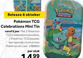 Intertoys Pokémon Trading Card Game Celebrations mini tin aanbieding