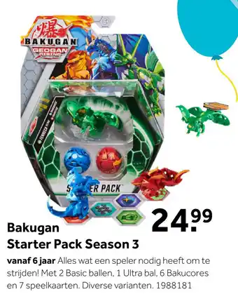 Intertoys Bakugan Starterpack 3-pack aanbieding