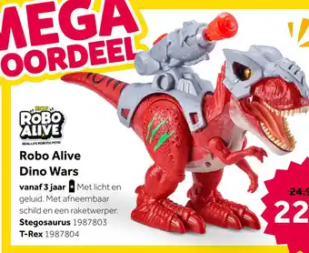 Intertoys Zuru Robo Alive Dino Wars figuur T-Rex aanbieding