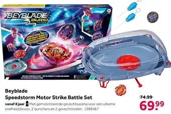 Intertoys Beyblade Speedstorm Motor Strike Battle set aanbieding