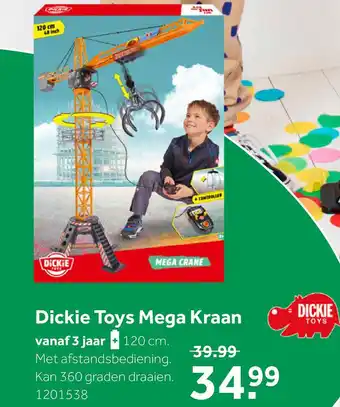 Intertoys Mega Kraan 120 CM aanbieding