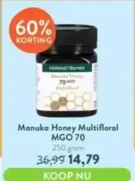 Holland & Barrett Manuka Honey Multifloral MGO 70 aanbieding