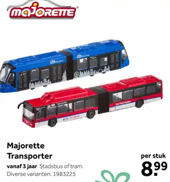 Intertoys Diecast Majorette bus of tram aanbieding