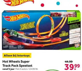 Intertoys Hot Wheels Supertrack Pack lanceerbaan aanbieding