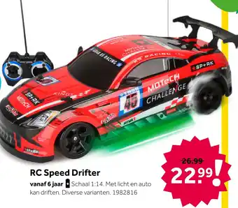 Intertoys Op afstand bestuurbare speed drifter 1:14 aanbieding