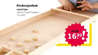 Intertoys Kindersjoelbak met stenen - 120 cm aanbieding