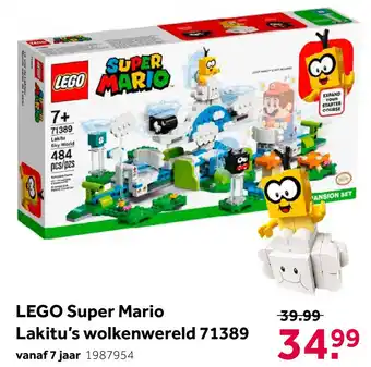 Intertoys LEGO Super Mario uitbreidingsset Lakitus wolkenwereld 71389 aanbieding