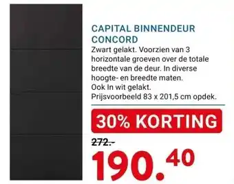 Kluswijs CAPITAL BINNENDEUR CONCORD aanbieding