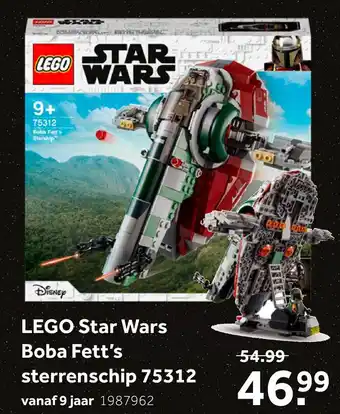 Intertoys LEGO Star Wars Boba Fett's sterrenschip 75312 aanbieding