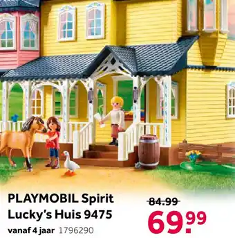 Intertoys PLAYMOBIL Spirit speelset Lucky's huis 9475 aanbieding