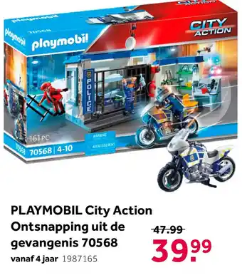 Intertoys PLAYMOBIL City Action ontsnapping uit de gevangenis 70568 aanbieding