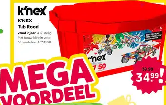 Intertoys K'NEX Click en Construct Value bouwset 522-delig - rood/oranje aanbieding