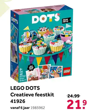 Intertoys LEGO DOTS creatieve feestkit 41926 aanbieding